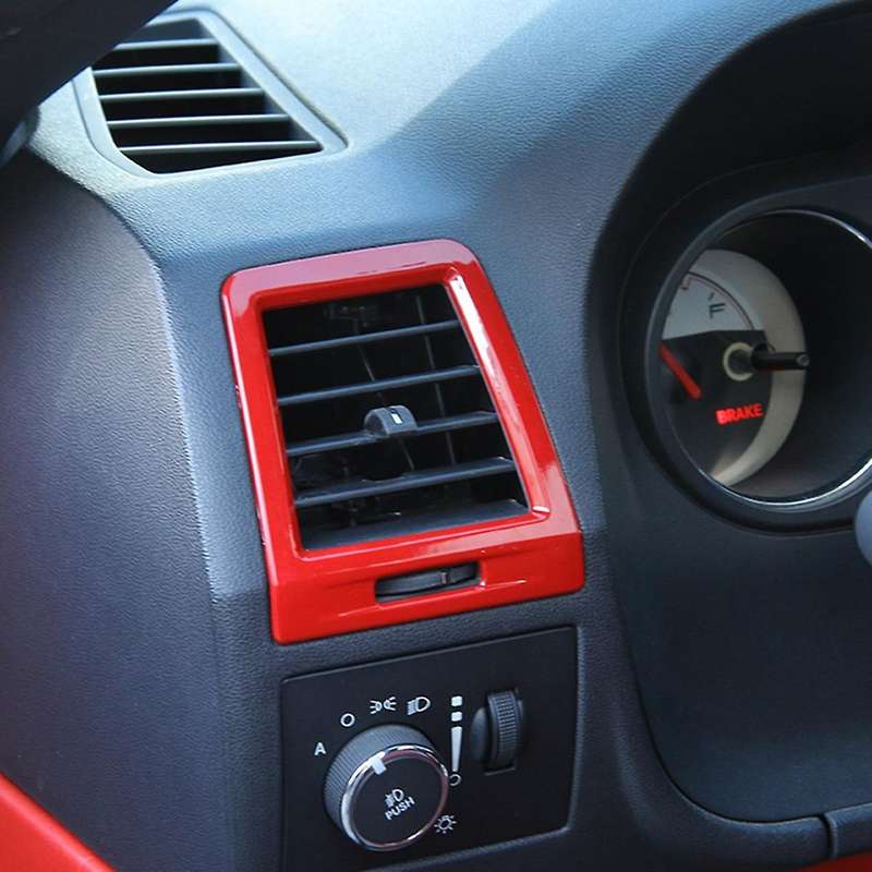 Outlet Cover Bezel ABS Trim for 2009-2014 Interior Accessories (Red)