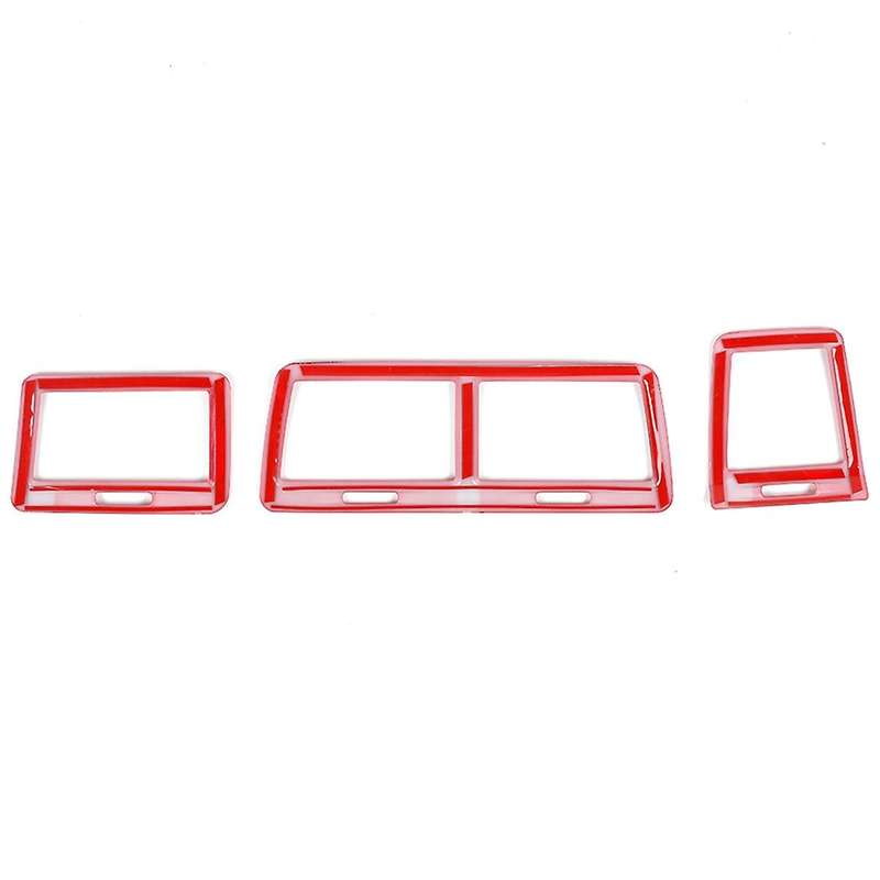 Outlet Cover Bezel ABS Trim for 2009-2014 Interior Accessories (Red)
