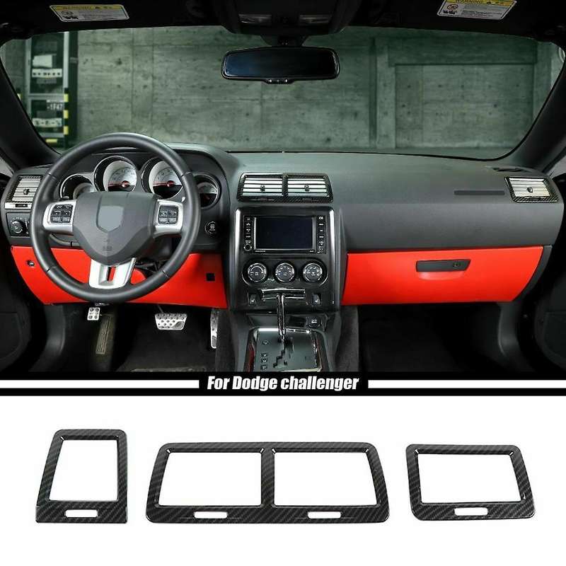 Outlet Cover Bezel ABS Trim for 2009-2014 Interior Accessories (Carbon Fiber)