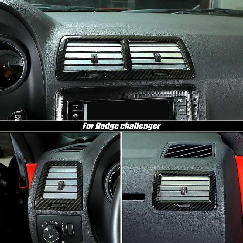 Outlet Cover Bezel ABS Trim for 2009-2014 Interior Accessories (Carbon Fiber)