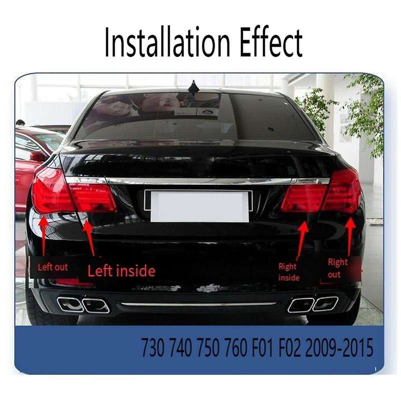 Outside Left Rear Bumper Tail Light Brake Signal Lamp for 7 Series 730 740 750 760 F01 F02 2009-2015
