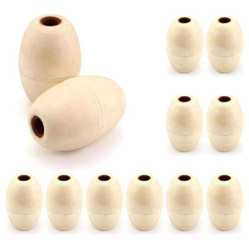 Oval Water Float, 12 Pack, 1/2inch Hole, 3.5x 5.5inch, for Pools, Water Ski Ropes, Anchor Lines, Whi