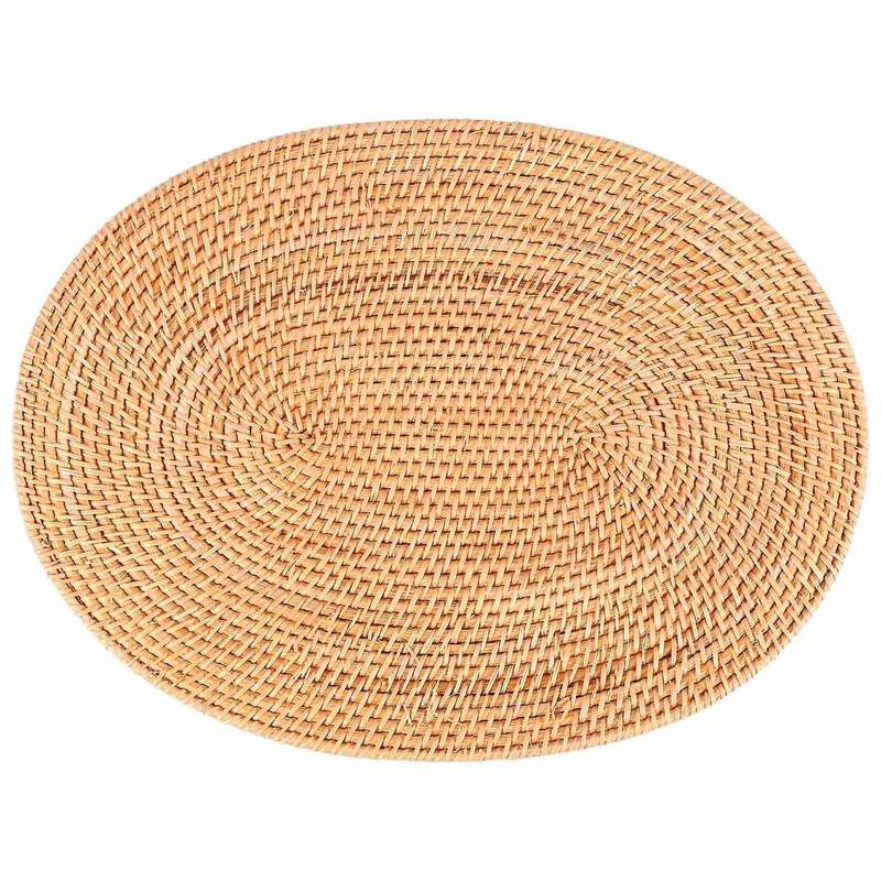 Oval Rattan Placemat,natural Rattan Hand-woven,tea Ceremony Accessories,suitable for Dining Room, K