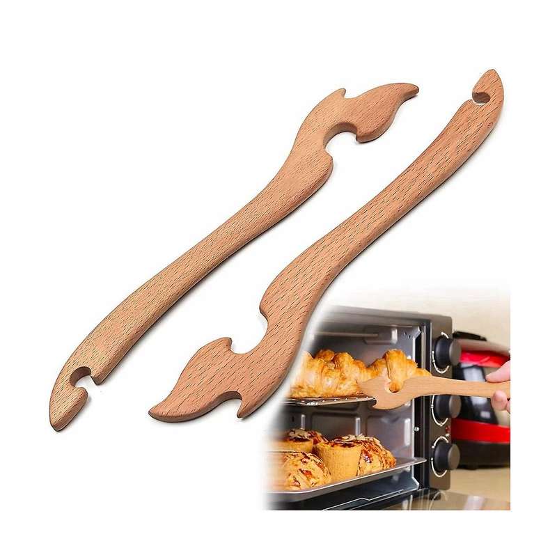 Oven Rack Puller,Oven Accessories are Made of Wood and ,Rack Hook for Oven Has Enough Length of Han