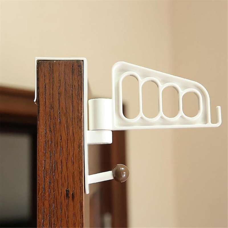 over Door Hook Bathroom Door Behind Clothes Hanger Storage Rack Plastic Rotating Door Rear Hanger Na