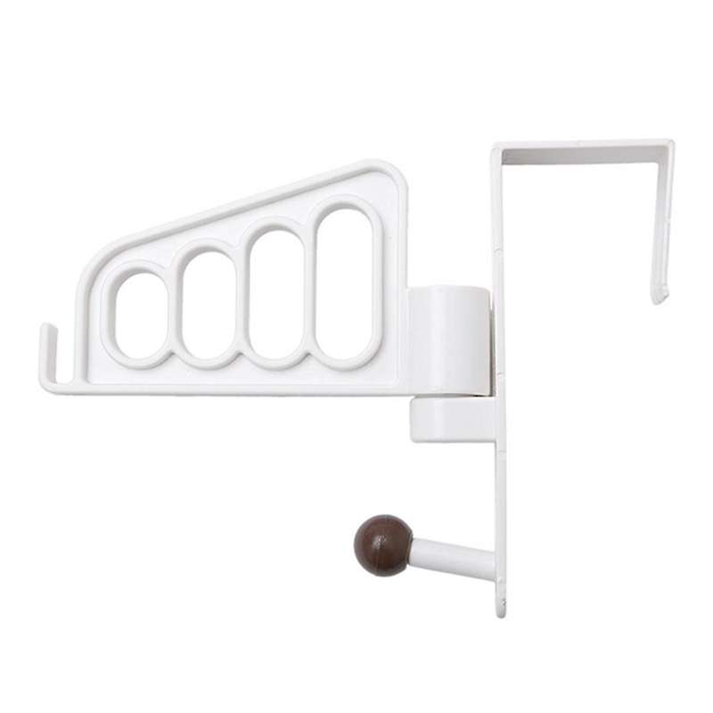 over Door Hook Bathroom Door Behind Clothes Hanger Storage Rack Plastic Rotating Door Rear Hanger Na