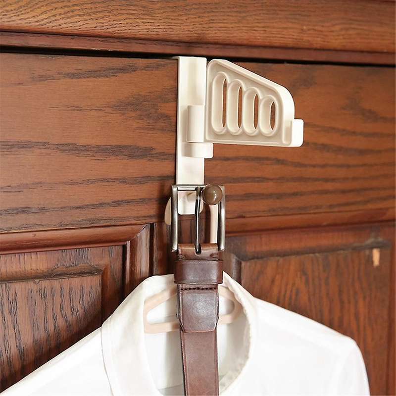 over Door Hook Bathroom Door Behind Clothes Hanger Storage Rack Plastic Rotating Door Rear Hanger Na
