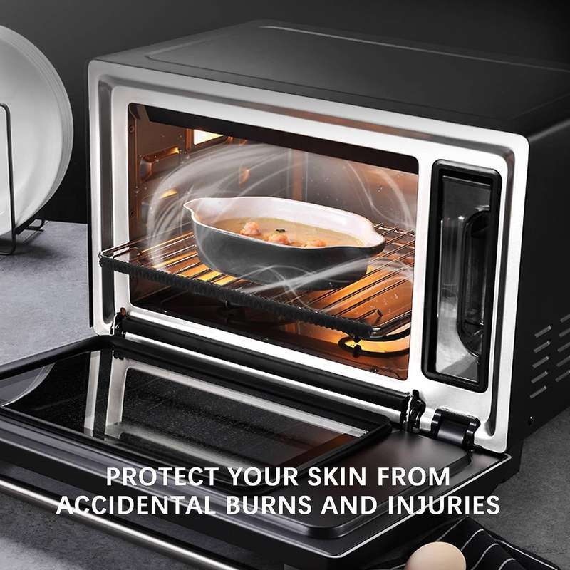 Oven Rack - 4 Pack Heat Resistant Silicone Oven Rack Cover 14 Inches Long Oven Rack Edge Protector