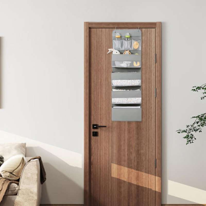Over Door Hanging Organizer Storage - Pockets Closet Bathroom Baby Nursery Organizer Perspective Wi
