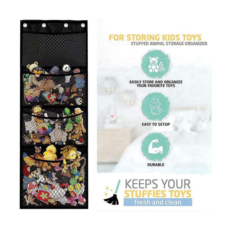 Over Door Animal Storage for Stuffies, Toys and Animals and Other Soft Sundries,door Organizer Stor