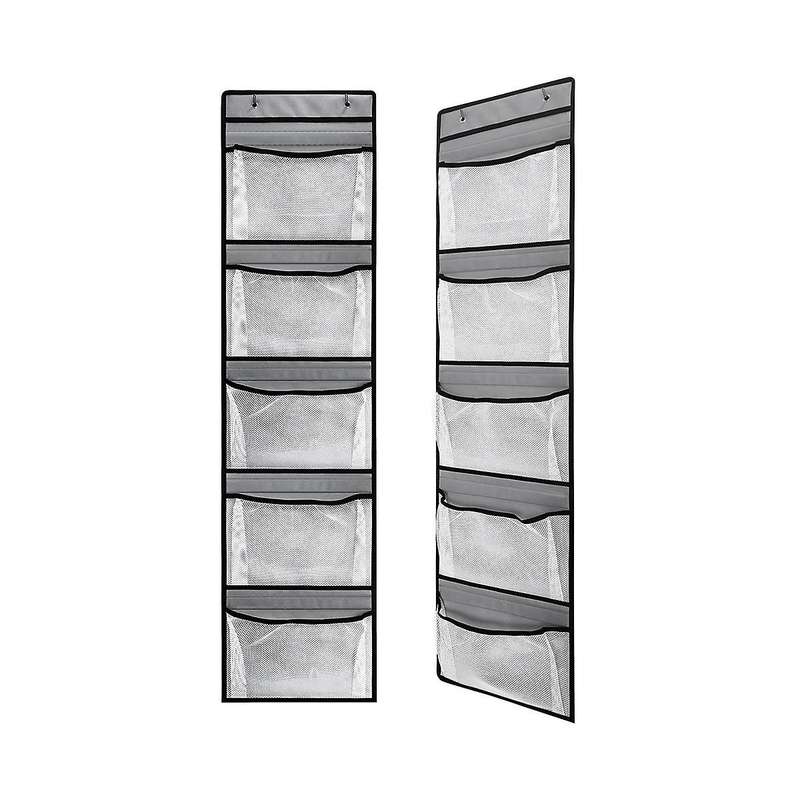 Over The Door Organizer with 5 Pockets Foldable Hanging Closet Storage Essentials Sundries Stuffed A
