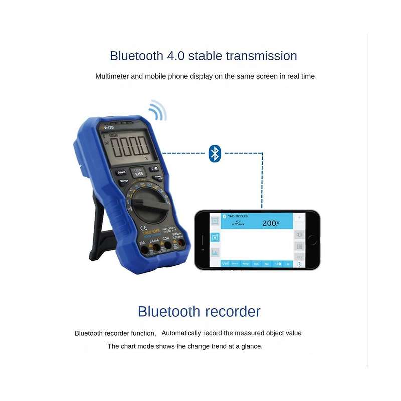 Ow18b Digital Multimeter Auto Range Bluetooth Version Data Multimeter Thermometer