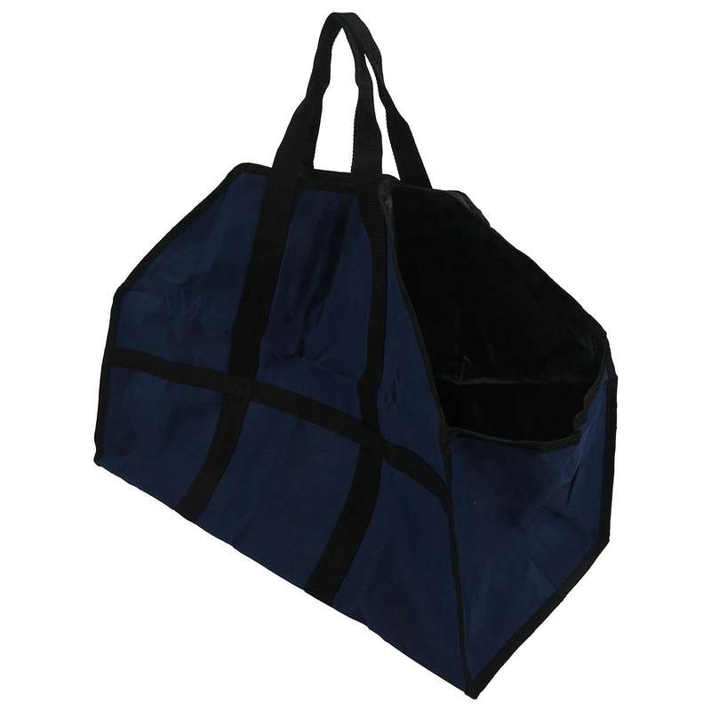 Oxford Camping Log Carrier Outdoor Handle Package Storage Firewood Durable Navy Blue