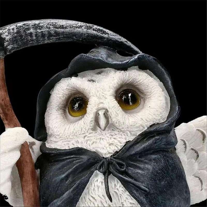 -Owl Resin Decoration Ornament Garden Patio Crafts Cute Ornament