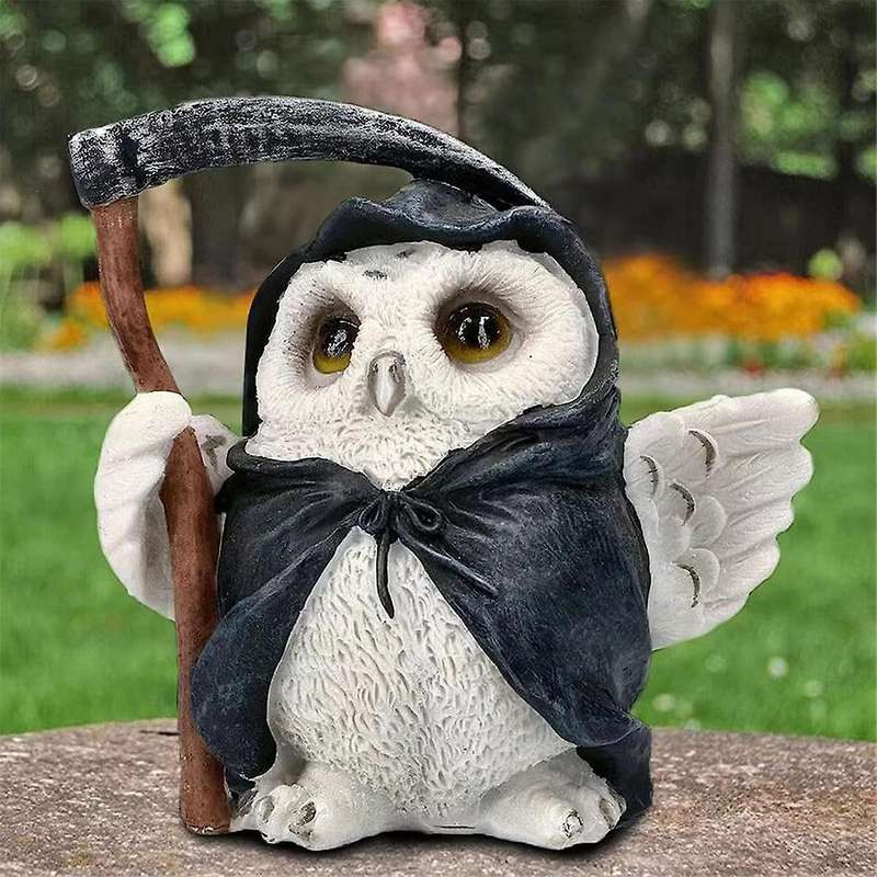 -Owl Resin Decoration Ornament Garden Patio Crafts Cute Ornament