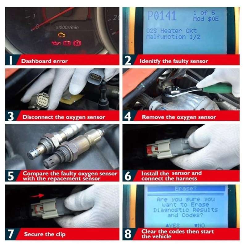 Oxygen Sensor 36531-P07-003 36531-P2M-A01 36531-P2M-A02 for L4 1.5L 1.6L MFI 1992- 2000
