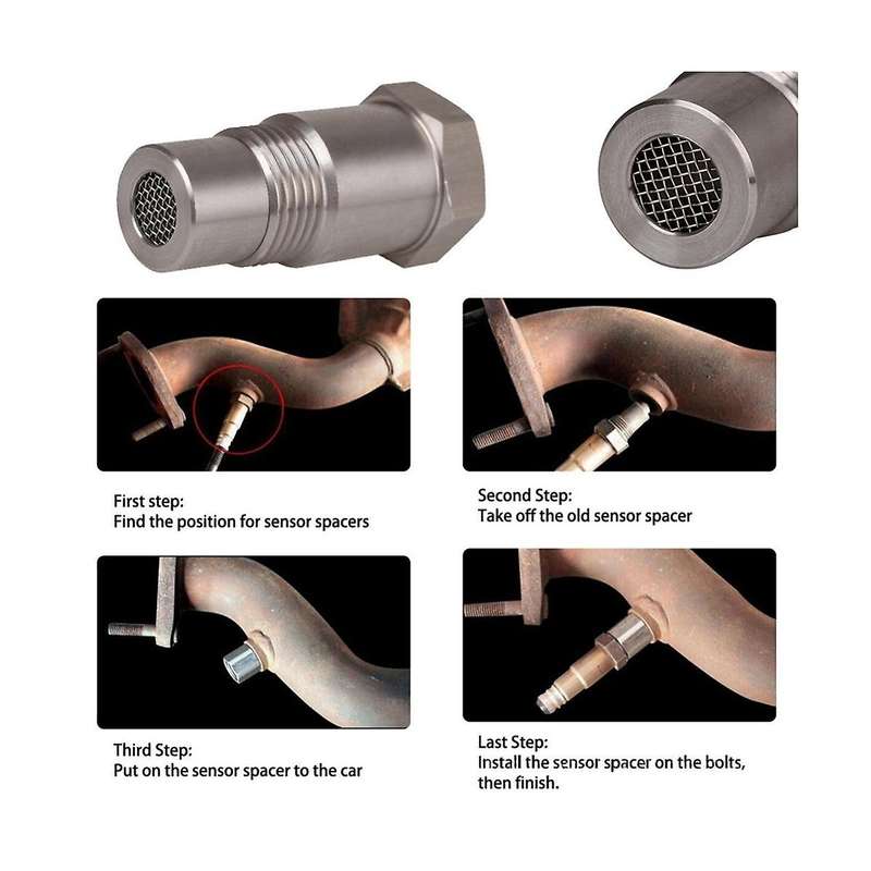 Oxygen Sensor Filter Connector Adapter Extension Connector Adapter Connector with Filter