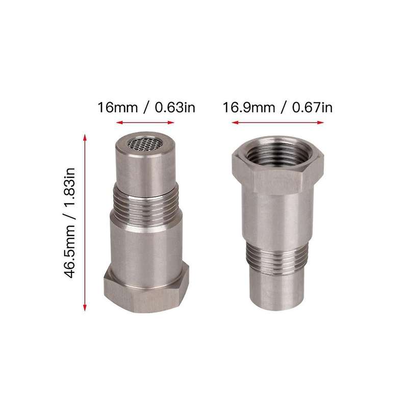 Oxygen Sensor Filter Connector Adapter Extension Connector Adapter Connector with Filter