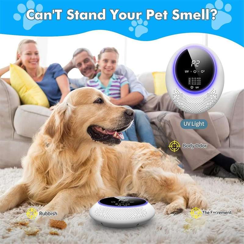 Ozone Machine Odor Removal for Home & Pets, Portable Generator with 10,000mAh Battery, Eliminator Ho