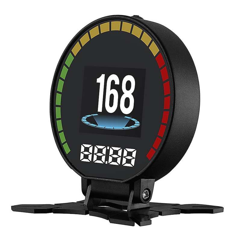P15 Digital Speed Hud Display Car Speedometer OBD2 Turbo Boost Pressure Meter Alarm Oil Water Temp G