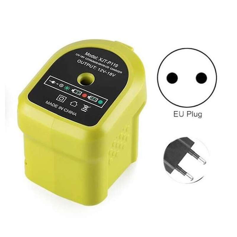 P119 NiCd Lithium-Ion Dual Battery Charger for 18V ONE+ Battery P102 P103 P104 P105 P107 P108, EU Pl