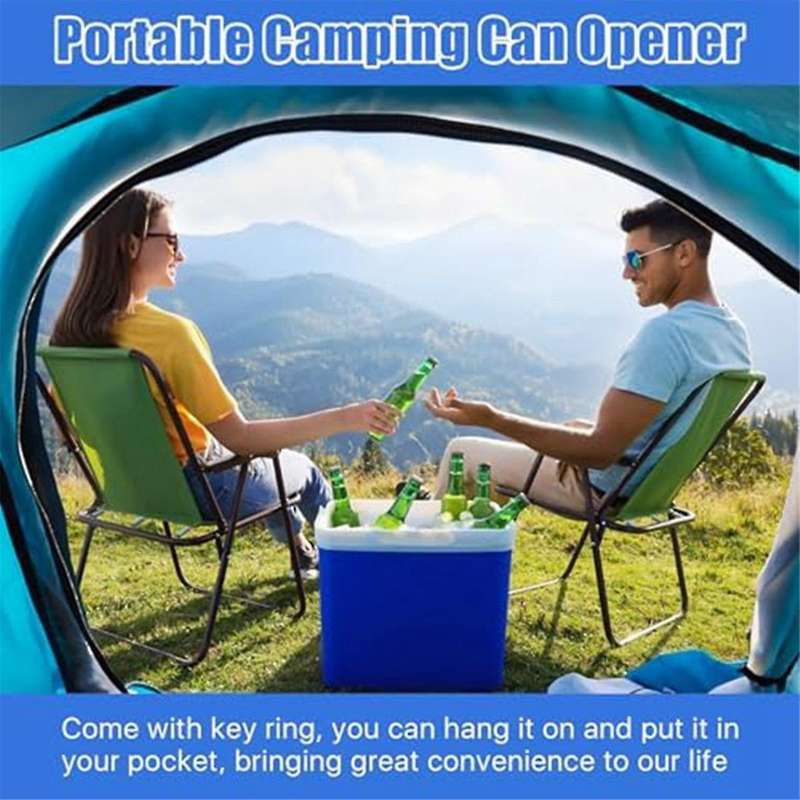 P38 and P51 Can Openers with Key Rings, Stainless Steel Manual Camping Can Opener,portable Can Opene