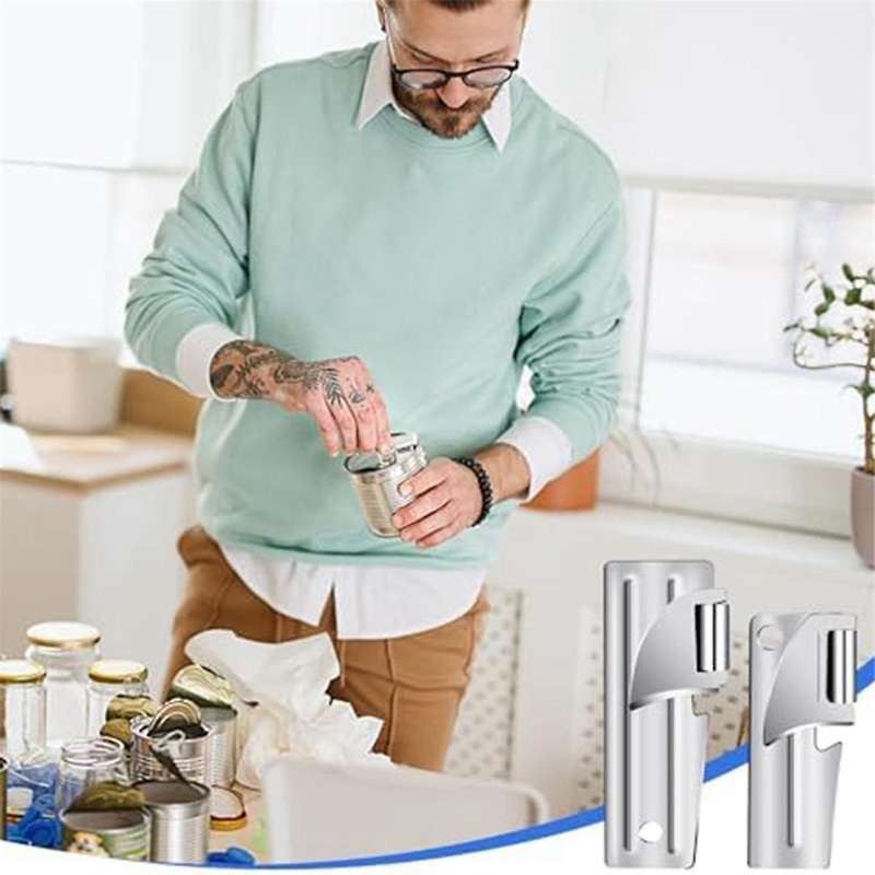 P38 and P51 Can Openers with Key Rings, Stainless Steel Manual Camping Can Opener,portable Can Opene