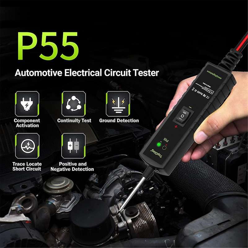 P55 Car Electric Circuit Tester Scan Diagnosis 12V/24V Battery Tester Automotive Diagnostic Tool