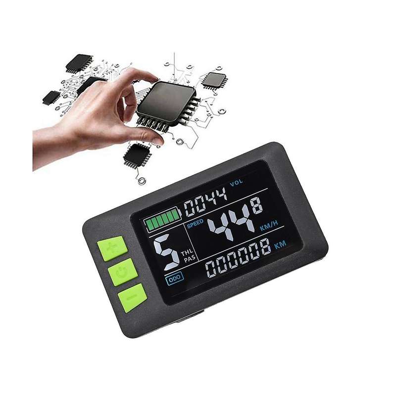 P3c Lcd Display Dashboard Colorful Screen 24/36/48/60v E-bike Meter+36v 350w Sine Wave Controller fo