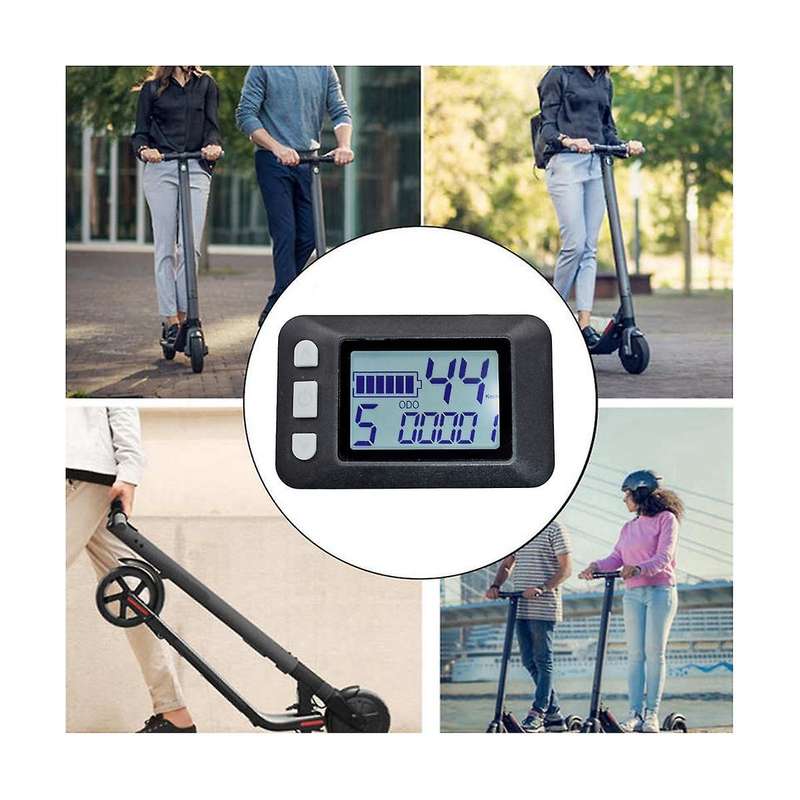 P9 LCD Display Dashboard Meter LCD Screen 24V 36V 48V 60V Electric Bike Meter for Electric Scooter L
