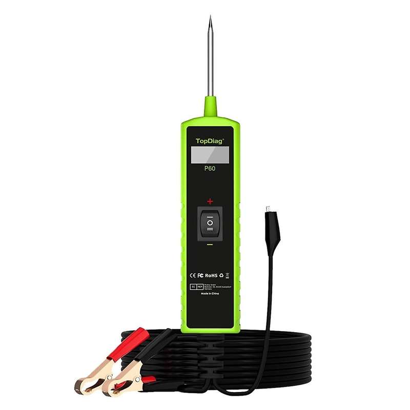 P60 Automotive Circuit Tester Car Electrical System Short Tester 6-30V DC LCD Flashlight Component A