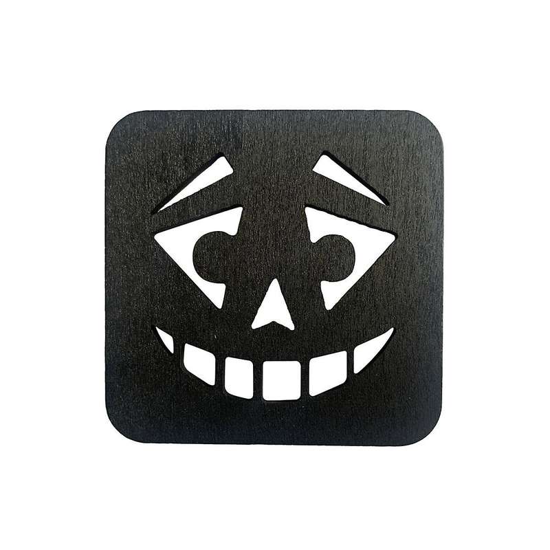 Pack Of 10 Halloween Painting Coasters , Art Coaster Kits, Diy Skull Ghost Pumpkin Coasters, Painti