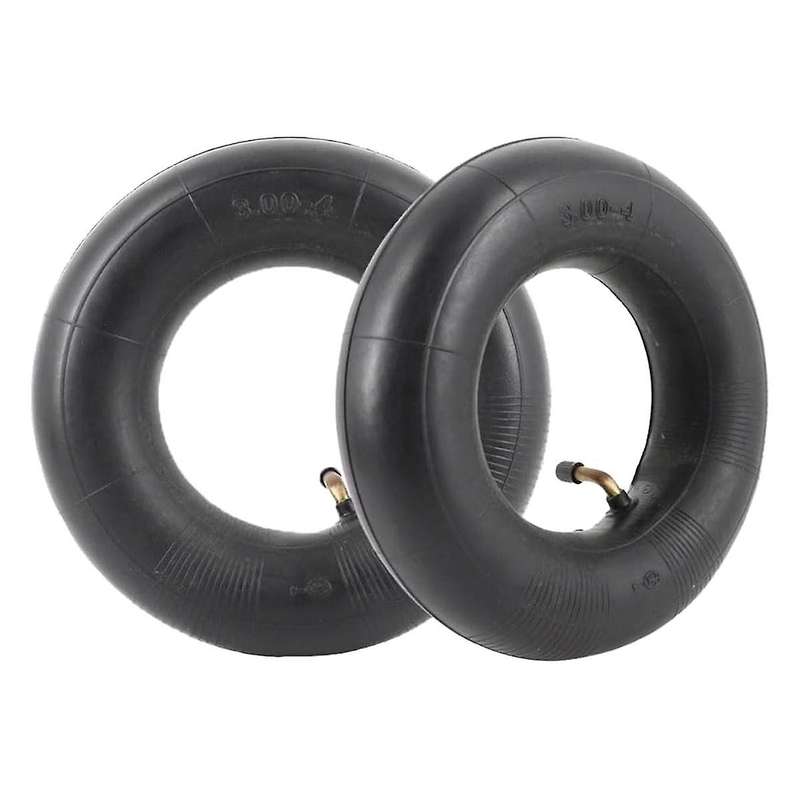 Pack Of 2 Inner Tubes with Tr87 Valve for Wheelbarrow, Sack Truck, Handcart 3.00-4, 10x3, 260x85 Bla