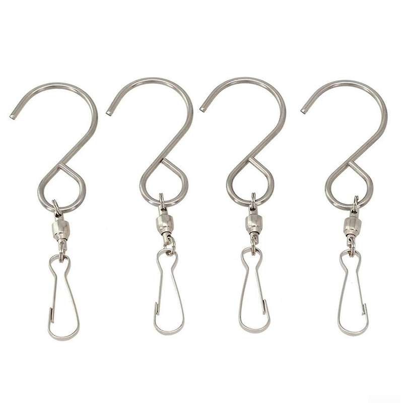Pack of 2 Multi- Swivel Hooks for Hanging Crystal Twisters and
