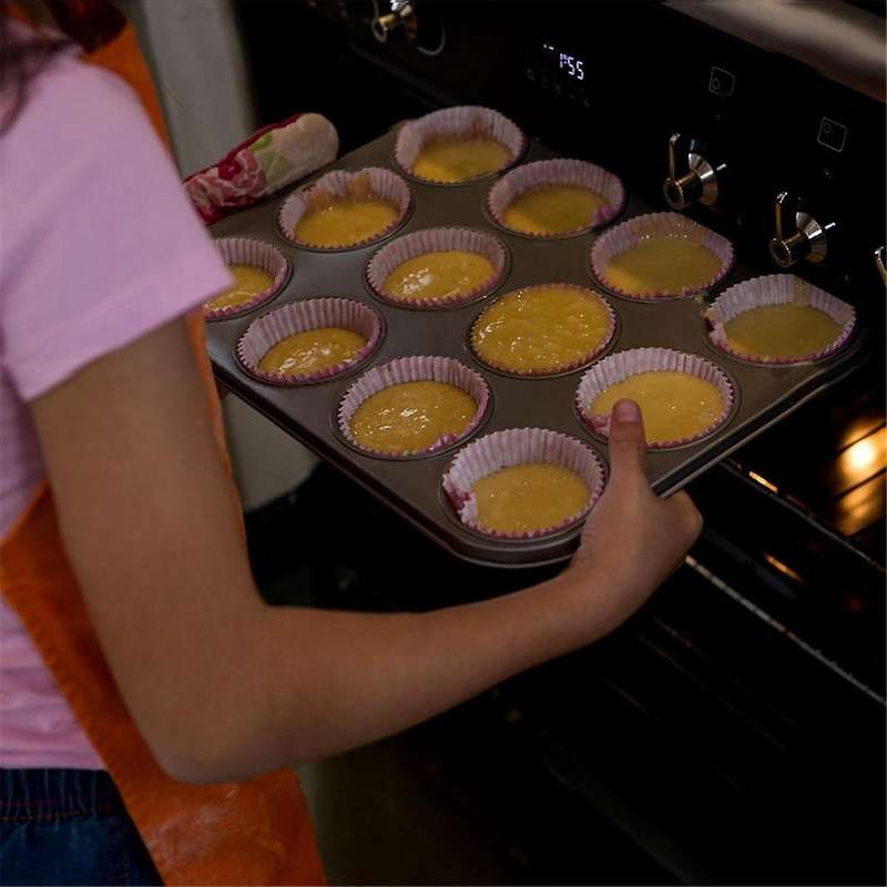Pack of 2 Muffin Tray for 24 Muffins, High-Quality Non-Stick Muffin Tray, for Cupcakes, Brownies