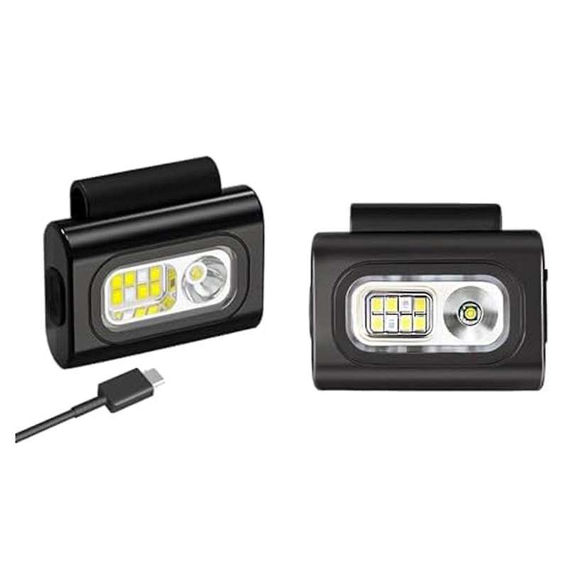 Pack Of 2 Running Light Jogging, Headlight Jogging, Strong Magnetic Led Clip Lamp,1200 Lumens Chest