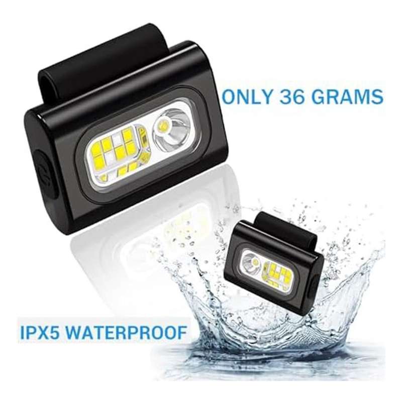 Pack Of 2 Running Light Jogging, Headlight Jogging, Strong Magnetic Led Clip Lamp,1200 Lumens Chest