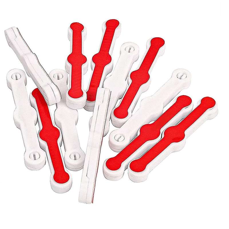 Pack of 24 Fly Screen Window Clips Self-Adhesive Screen Window Mounting Buckles No Drilling Insect S