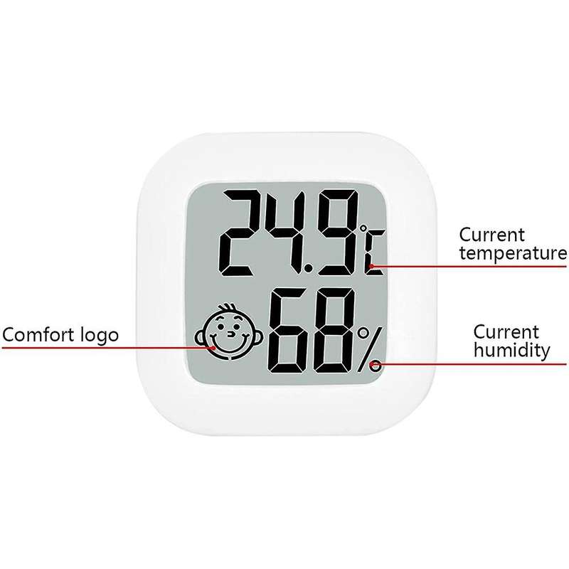 Pack Of 4 Digital Hygrometer Indoor Thermometer Mini Humidity Meter with Temperature Humidity Monit