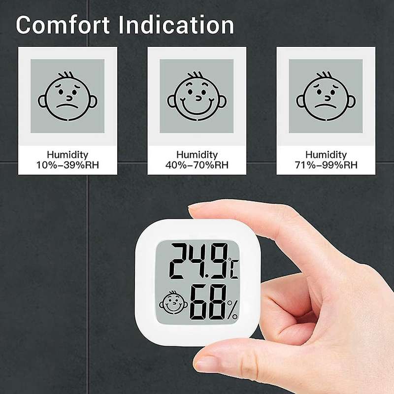 Pack Of 4 Digital Hygrometer Indoor Thermometer Mini Humidity Meter with Temperature Humidity Monit
