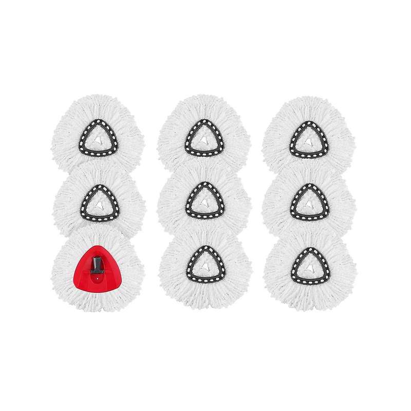 Pack Of 9 Mop Replacement Head for Easywring & Clean, Microfibre Turbo Mop Replacement Head, Turbo