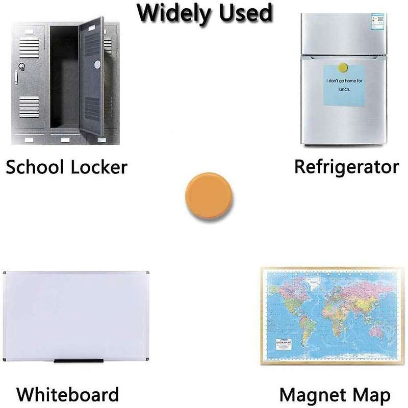Pack Of 60 Magnets, Whiteboard Magnets, Magnets for Magnetic Board, Magnets, Fridge, Colourful Round