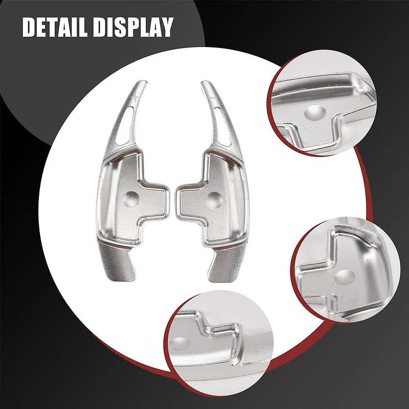 Paddle Shifter Extension for Aluminum Alloy Shift Paddle Blade Silver for C Cla E G Gla Glc Gls Met