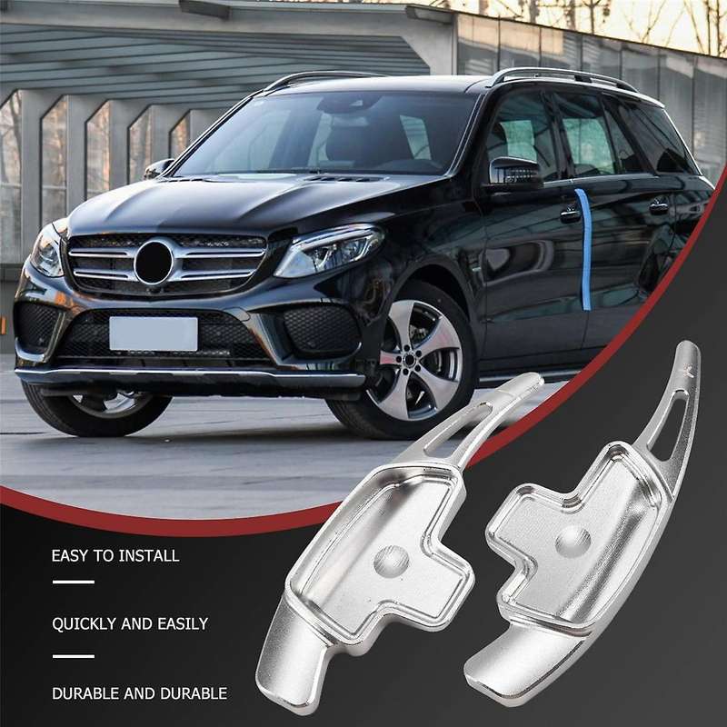Paddle Shifter Extension for Aluminum Alloy Shift Paddle Blade Silver for C Cla E G Gla Glc Gls Met