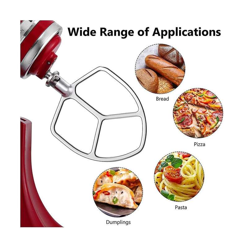 Paddle Attachment for Stand Mixers 5 Quart Lift and 6 Quart, Flex Edge Beater, Dishwasher Safe