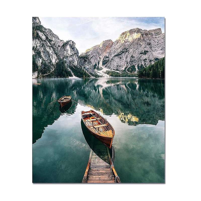 Paint By Numbers Landscapes for Adults Beginner,DIY Canvas Oil Painting Acrylic Kit 16inch x 20inch