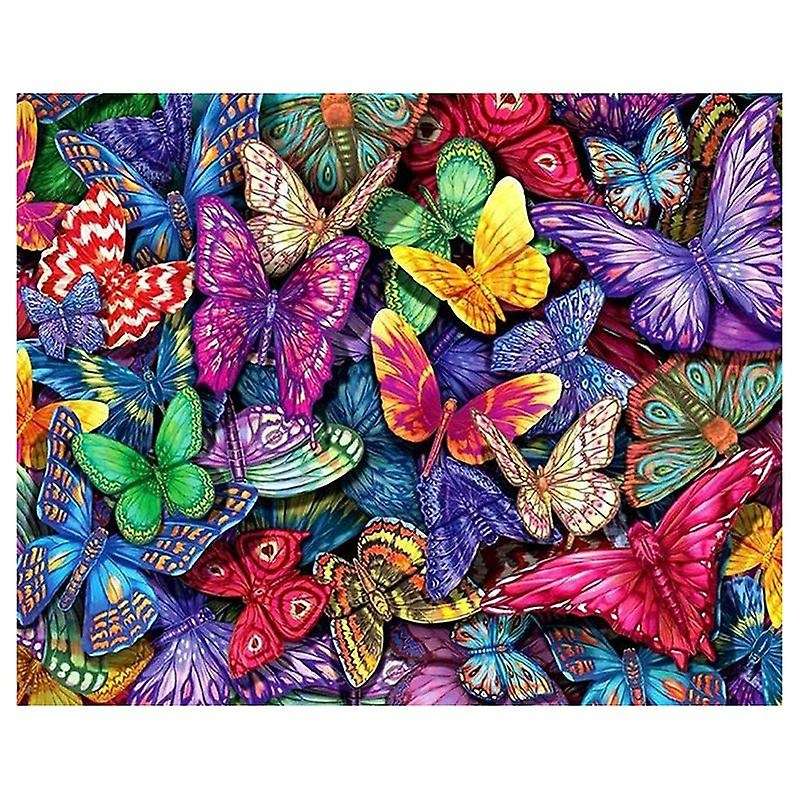 Paint By Numbers Art Oil Painting Butterfly Paradise Living Room Bedroom Home Decoration Wall Decor