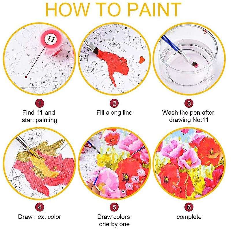 Paint By Numbers Art Oil Painting Butterfly Paradise Living Room Bedroom Home Decoration Wall Decor