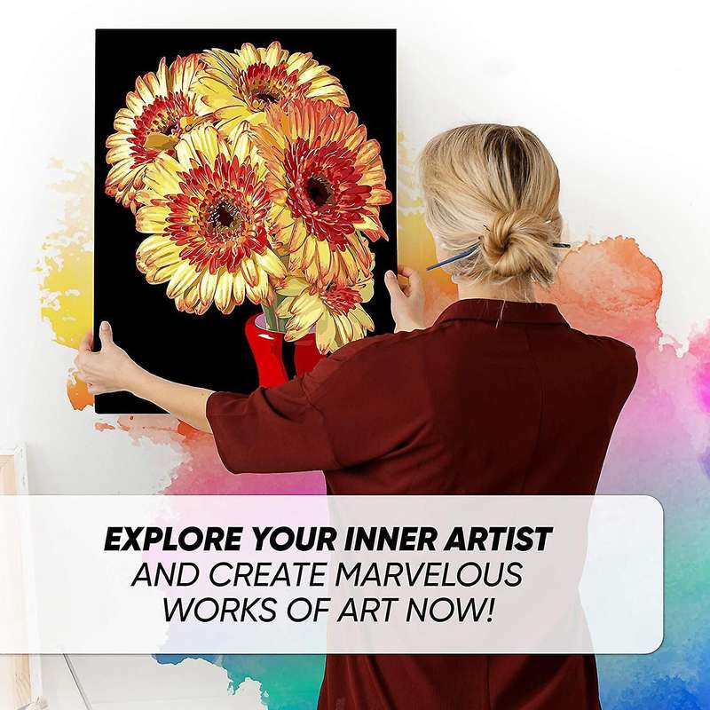 Paint By Numbers Art Oil Painting Flower Living Room Bedroom Home Decoration Wall Decoration