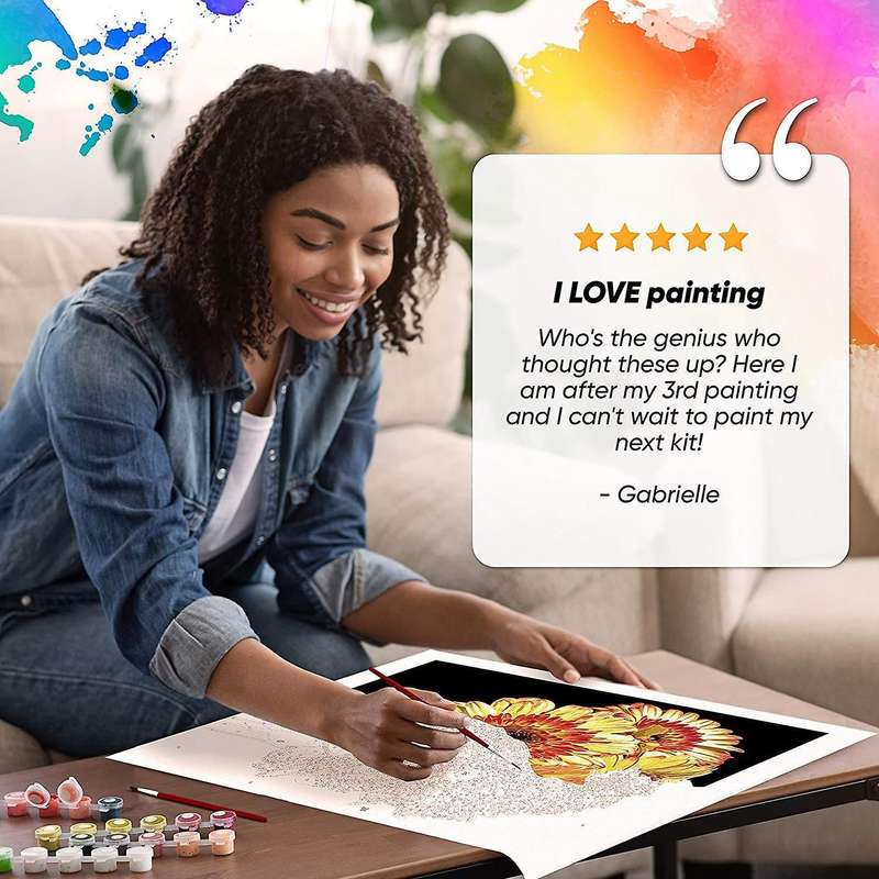 Paint By Numbers Art Oil Painting Flower Living Room Bedroom Home Decoration Wall Decoration